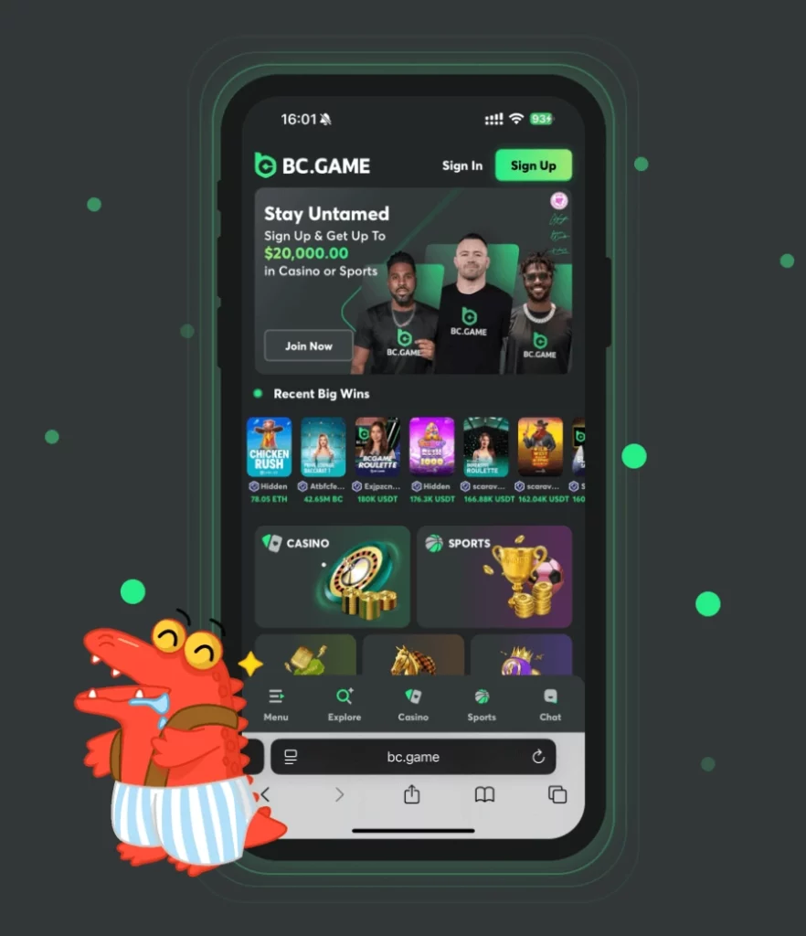 BC.Game app for iOS