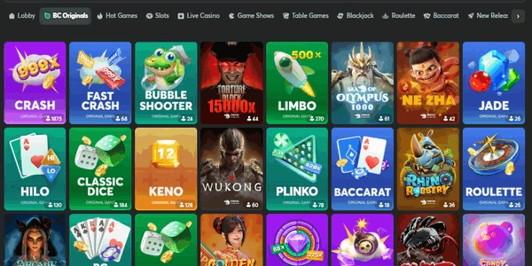Slots and Exclusive BC Originals