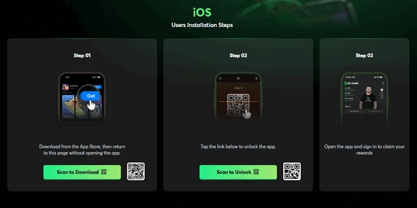 Using BC.Game on iPhone (PWA)
